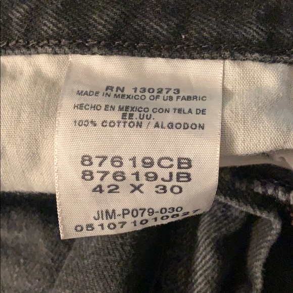 Rustler Men’s bootcut black jeans 42X32 - Picture 3 of 3